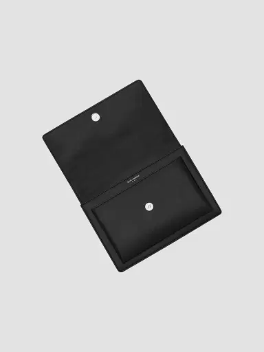 Saint Laurent Women's Sunset Medium in Smooth Leather - Black | Thumbnail 5