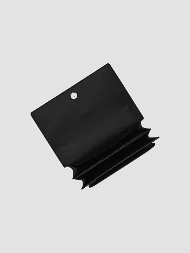 Saint Laurent Women's Sunset Medium in Smooth Leather - Black | Thumbnail 6