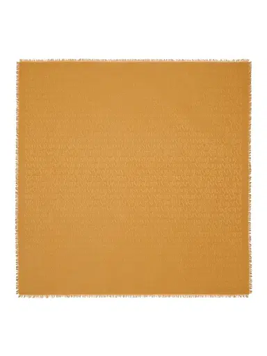 Saint Laurent Women's Monogram Large Square Scarf in Silk and Wool Jacquard | Thumbnail 2 Saint Laurent Women's Monogram Large Square Scarf in Silk and Wool Jacquard | Thumbnail 2