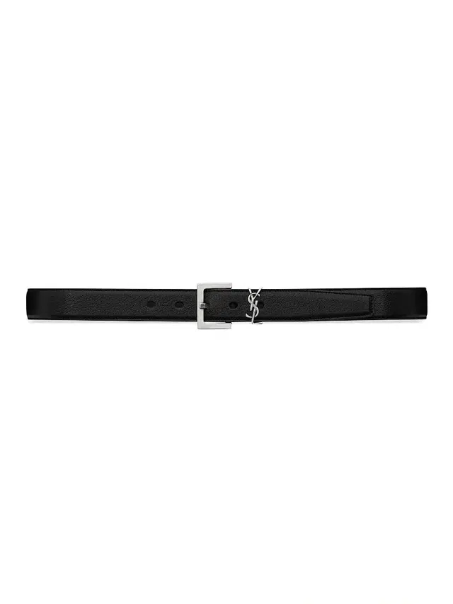 Women's Cassandre Belt in Smooth Leather - Black