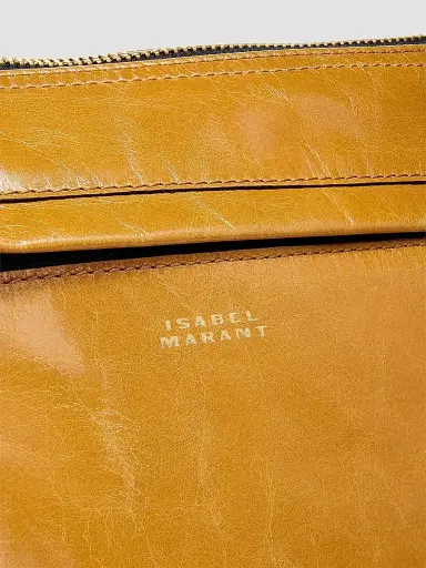 Isabel Marant Women's Nessah Leather Crossbody Bag - Honey | Thumbnail 7