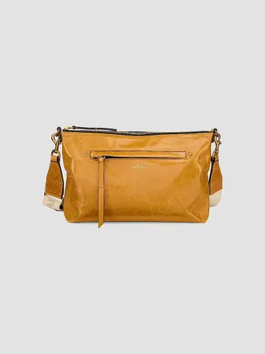 Isabel Marant Women's Nessah Leather Crossbody Bag - Honey | Thumbnail 8