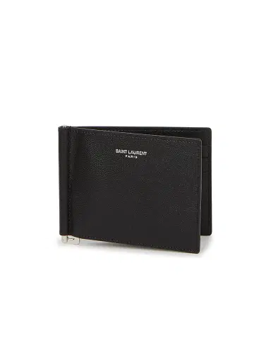 Saint Laurent Men's Grain Leather Bifold Wallet - Black | Thumbnail 1 Saint Laurent Men's Grain Leather Bifold Wallet - Black | Thumbnail 1