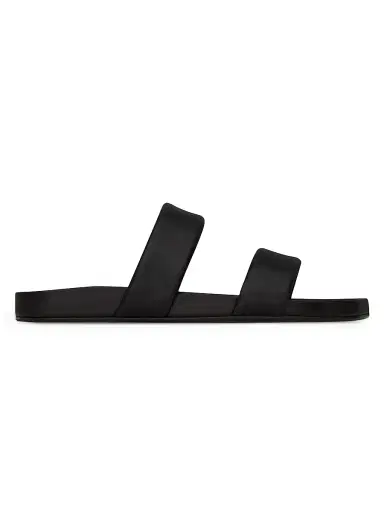Saint Laurent Men's Nichols Slides in Smooth Leather - Black - Size 6 | Thumbnail 1 Saint Laurent Men's Nichols Slides in Smooth Leather - Black - Size 6 | Thumbnail 1