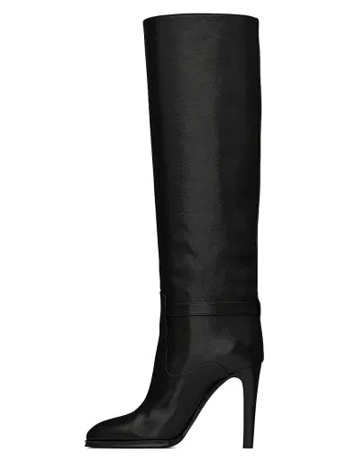 Saint Laurent Women's Diane Boots in Grained Leather | Thumbnail 4 Saint Laurent Women's Diane Boots in Grained Leather | Thumbnail 4