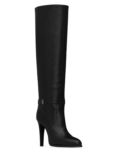 Saint Laurent Women's Diane Boots in Grained Leather | Thumbnail 5 Saint Laurent Women's Diane Boots in Grained Leather | Thumbnail 5
