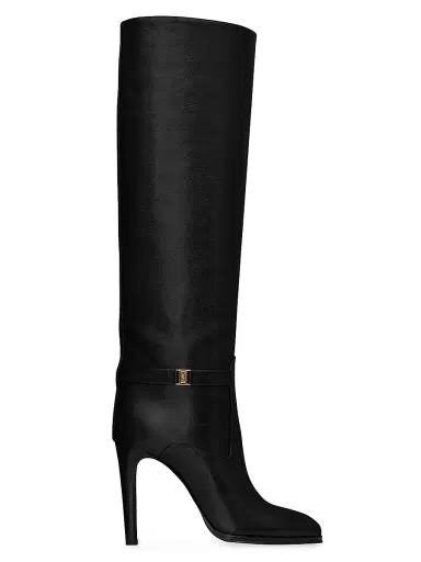 Saint Laurent Women's Diane Boots in Grained Leather | Thumbnail 1 Saint Laurent Women's Diane Boots in Grained Leather | Thumbnail 1