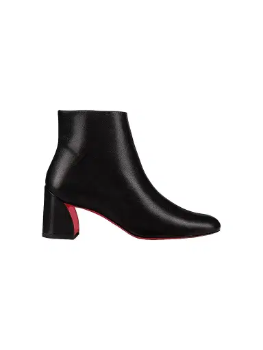 Christian Louboutin Women's Turela 55MM Leather Booties - Black | Thumbnail 1 Christian Louboutin Women's Turela 55MM Leather Booties - Black | Thumbnail 1