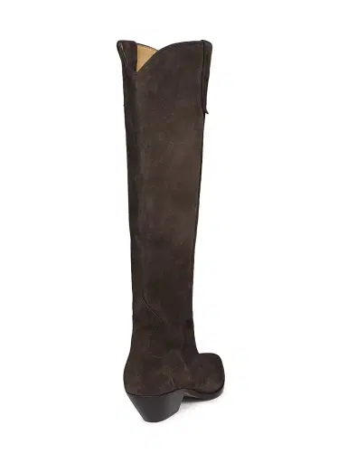 Isabel Marant Women's Denvee 40MM Suede Tall Western Boots - Chocolate | Thumbnail 3