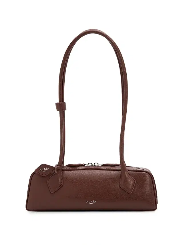Women's Le Teckel Leather Shoulder Bag - Brun