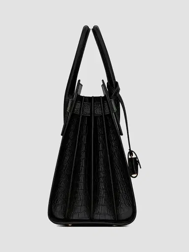 Saint Laurent Women's Small Sac De Jour Top Handle Bag In Matte Embossed Crocodile Leather | Thumbnail 5 Saint Laurent Women's Small Sac De Jour Top Handle Bag In Matte Embossed Crocodile Leather | Thumbnail 5