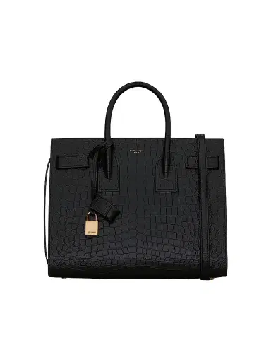 Saint Laurent Women's Small Sac De Jour Top Handle Bag In Matte Embossed Crocodile Leather | Thumbnail 1 Saint Laurent Women's Small Sac De Jour Top Handle Bag In Matte Embossed Crocodile Leather | Thumbnail 1
