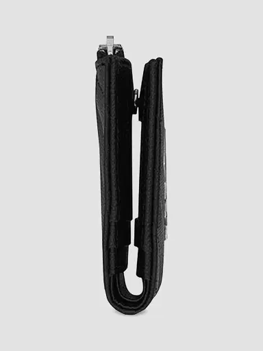 Saint Laurent Women's Cassandre Matelassé Bi-fold Wallet In Grain De Poudre Embossed Leather | Thumbnail 3