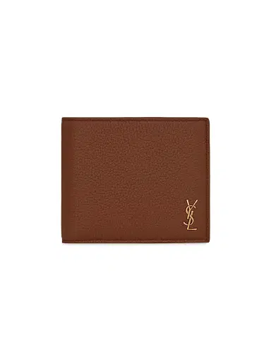 Saint Laurent Men's Logo Plaque Bifold Wallet | Thumbnail 1