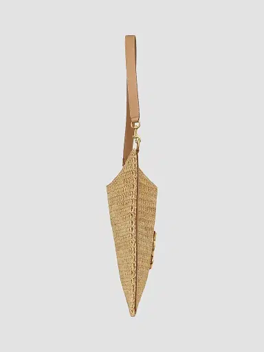 Saint Laurent Women's Oxalis in Raffia Crochet and Vegetable-Tanned Leather | Thumbnail 3 Saint Laurent Women's Oxalis in Raffia Crochet and Vegetable-Tanned Leather | Thumbnail 3