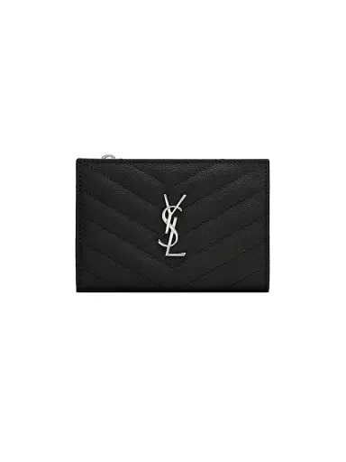 Saint Laurent Women's Cassandre Matelasse Fragments Zipped Bi-fold Wallet | Thumbnail 1 Saint Laurent Women's Cassandre Matelasse Fragments Zipped Bi-fold Wallet | Thumbnail 1