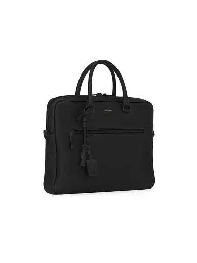 Saint Laurent Men's Sac De Jour Briefcase In Grained Leather | Thumbnail 4