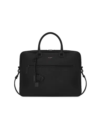 Saint Laurent Men's Sac De Jour Briefcase In Grained Leather | Thumbnail 1