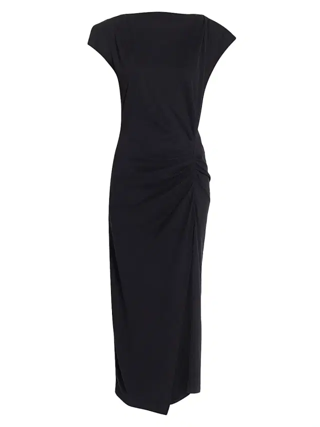Women's Nadela Ruched Cap-Sleeve Midi Dress