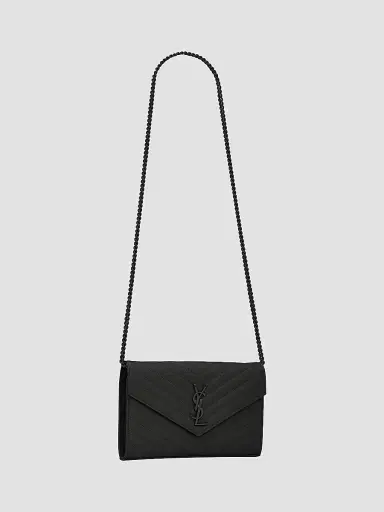 Saint Laurent Women's Cassandre Matelassé Wallet-On-Chain - Black | Thumbnail 6 Saint Laurent Women's Cassandre Matelassé Wallet-On-Chain - Black | Thumbnail 6