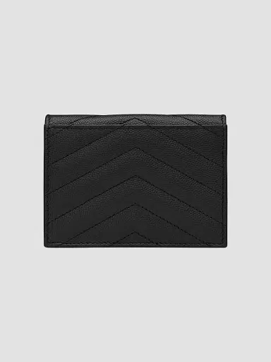 Saint Laurent Women's Cassandre Matelass Flap Card Case in Grain de Poudre Embossed Leather | Thumbnail 2 Saint Laurent Women's Cassandre Matelass Flap Card Case in Grain de Poudre Embossed Leather | Thumbnail 2
