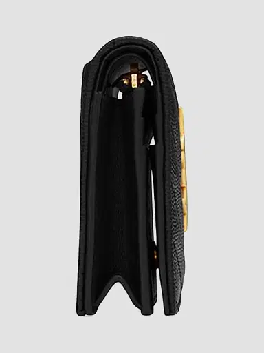 Saint Laurent Women's Cassandre Matelass Flap Card Case in Grain de Poudre Embossed Leather | Thumbnail 3 Saint Laurent Women's Cassandre Matelass Flap Card Case in Grain de Poudre Embossed Leather | Thumbnail 3