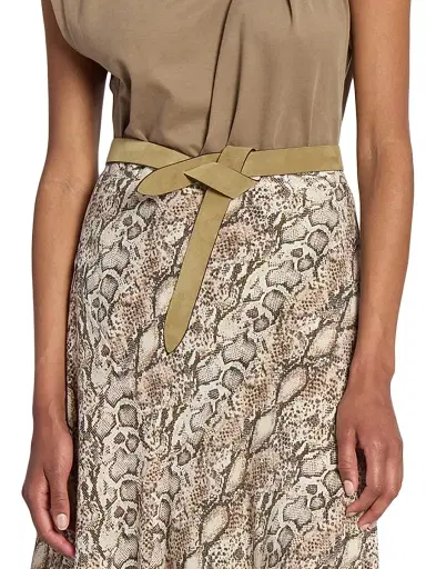 Isabel Marant Women's Lecce Leather Wrap Belt - Taupe | Thumbnail 2