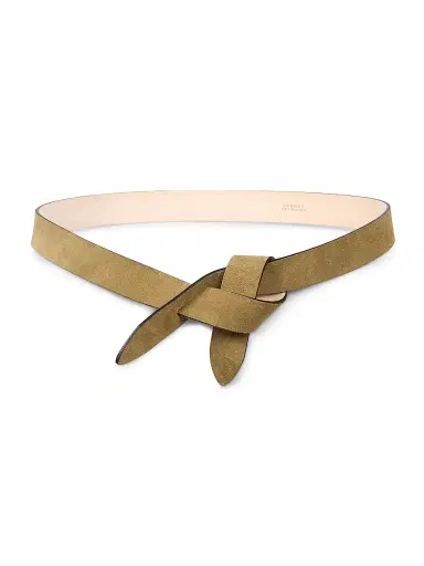 Isabel Marant Women's Lecce Leather Wrap Belt - Taupe | Thumbnail 1