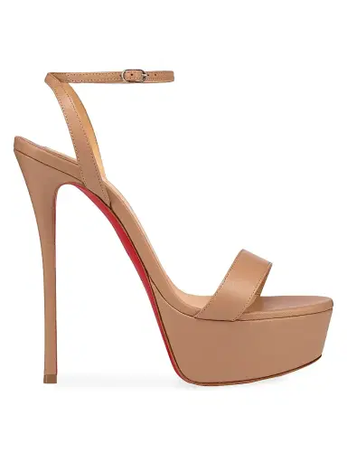 Christian Louboutin Women's Loubi Queen Alta 150MM Leather Platform Sandals | Thumbnail 1 Christian Louboutin Women's Loubi Queen Alta 150MM Leather Platform Sandals | Thumbnail 1