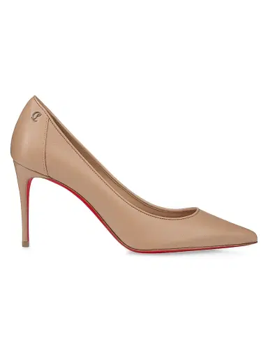 Christian Louboutin Women's Sporty Kate 85MM Leather Pumps - Blush - Size 12 | Thumbnail 1 Christian Louboutin Women's Sporty Kate 85MM Leather Pumps - Blush - Size 12 | Thumbnail 1