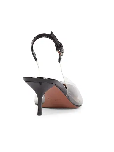 Alaïa Women's Le Coeur 55MM Slingback Pumps - Noir | Thumbnail 3 Alaïa Women's Le Coeur 55MM Slingback Pumps - Noir | Thumbnail 3