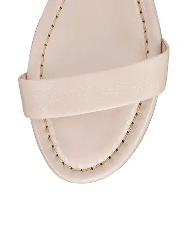 Christian Louboutin Women's Sweet Jane Nappa Leather Flat Sandals - Leche | Thumbnail 4