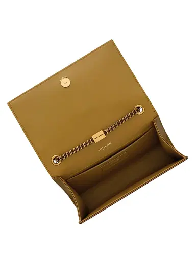 Saint Laurent Women's Kate Crossbody Bag in Satin - Jungle | Thumbnail 3 Saint Laurent Women's Kate Crossbody Bag in Satin - Jungle | Thumbnail 3