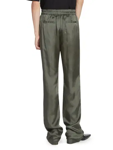 Saint Laurent Women's Relaxed Pants in Twill - Kaki | Thumbnail 5 Saint Laurent Women's Relaxed Pants in Twill - Kaki | Thumbnail 5
