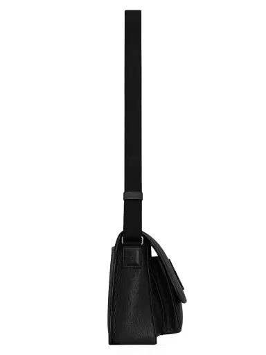Saint Laurent Men's Niki Messenger Bag In Grained Leather - Black | Thumbnail 2 Saint Laurent Men's Niki Messenger Bag In Grained Leather - Black | Thumbnail 2