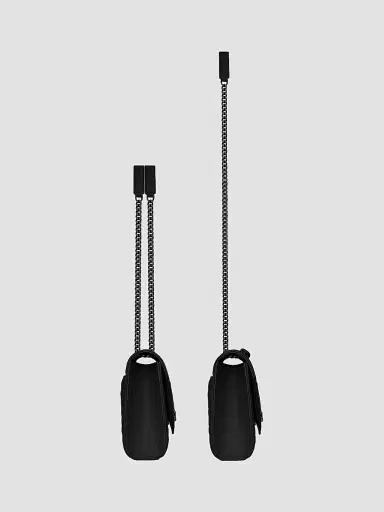 Saint Laurent Women's Medium Envelope Monogram Matelassé Leather Shoulder Bag - Black | Thumbnail 5 Saint Laurent Women's Medium Envelope Monogram Matelassé Leather Shoulder Bag - Black | Thumbnail 5