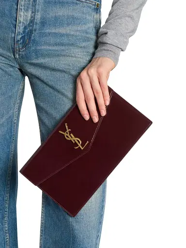 Saint Laurent Women's Uptown Pouch in Patent Leather | Thumbnail 3 Saint Laurent Women's Uptown Pouch in Patent Leather | Thumbnail 3