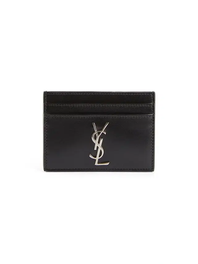 Women's Cassandre Matelassé Card Case in Smooth Leather - Nero