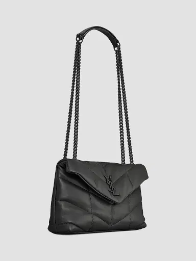 Saint Laurent Women's Toy Puffer Shoulder Bag In Lambskin | Thumbnail 3