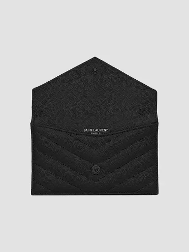 Saint Laurent Women's Cassandre Matelassé Fragments Flap Card Case | Thumbnail 2