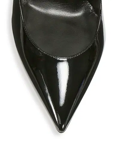 Saint Laurent Women's Opyum Point-Toe Patent Leather Pumps - Black | Thumbnail 4 Saint Laurent Women's Opyum Point-Toe Patent Leather Pumps - Black | Thumbnail 4