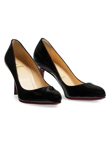 Christian Louboutin Women's Dolly 5MM Patent Leather Pumps - Black | Thumbnail 2