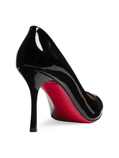 Christian Louboutin Women's Dolly 5MM Patent Leather Pumps - Black | Thumbnail 3