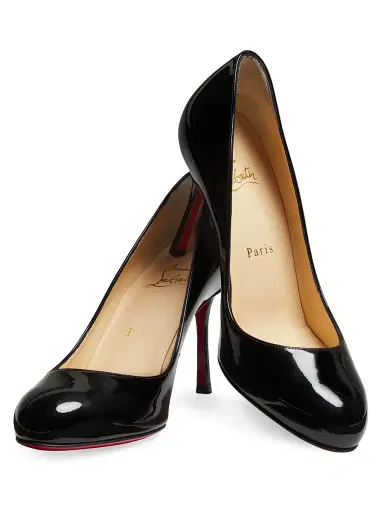 Christian Louboutin Women's Dolly 5MM Patent Leather Pumps - Black | Thumbnail 5