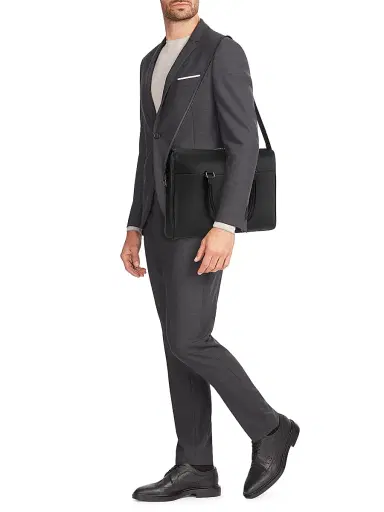 Saint Laurent Men's Leather Briefcase | Thumbnail 2 Saint Laurent Men's Leather Briefcase | Thumbnail 2