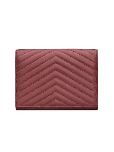 Saint Laurent Women's Cassandre Matelassé Flap Pouch In Lambskin - Green 0 | Thumbnail 4 Saint Laurent Women's Cassandre Matelassé Flap Pouch In Lambskin - Green 0 | Thumbnail 4
