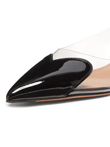 Alaïa Women's Le Coeur Leather Slingback Flats - Noir - Size 10.5 | Thumbnail 5 Alaïa Women's Le Coeur Leather Slingback Flats - Noir - Size 10.5 | Thumbnail 5