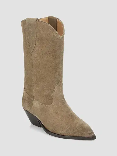 Isabel Marant Women's Duerto 40MM Suede Western Boots | Thumbnail 2 Isabel Marant Women's Duerto 40MM Suede Western Boots | Thumbnail 2