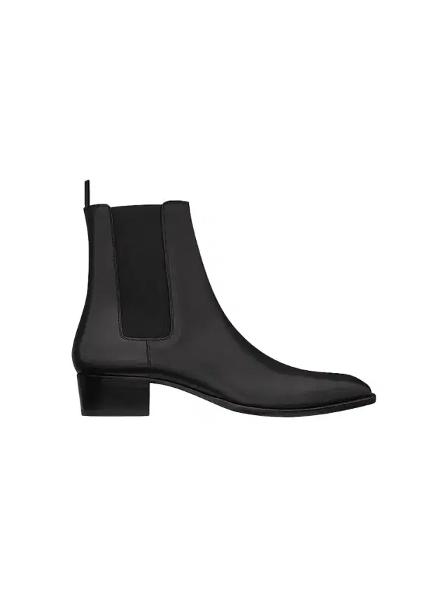 Saint Laurent Men's Wyatt Chelsea Boots in Smooth Leather - Nero