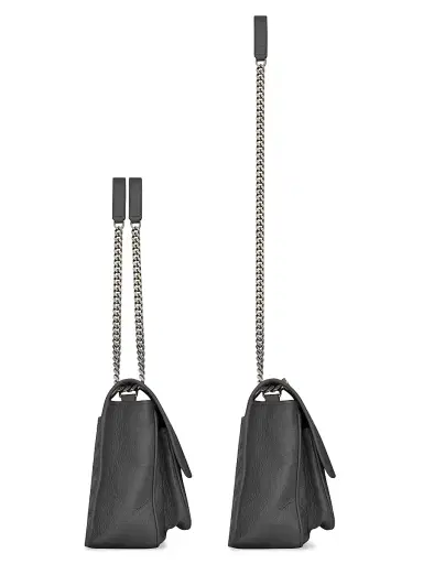 Saint Laurent Women's Niki in Vintage Leather - Storm | Thumbnail 5 Saint Laurent Women's Niki in Vintage Leather - Storm | Thumbnail 5